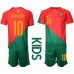 Portugal Bernardo Silva #10 Hjemmedraktsett Barn VM 2022 Korte ermer (+ Korte bukser)
